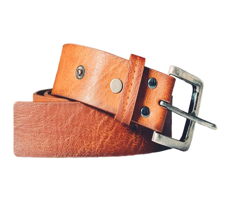 Classic Tan Leather Belt