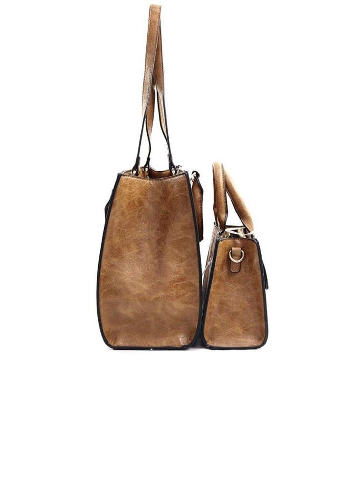 Fashion Faux Leather Women Satchel Handbag With Wallet