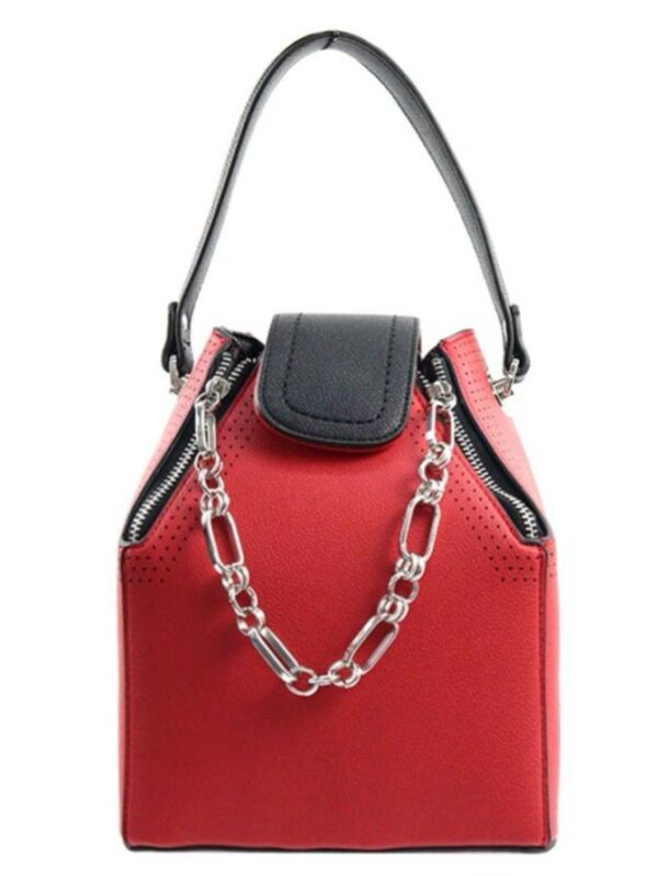 Faux Leather Hand Bag