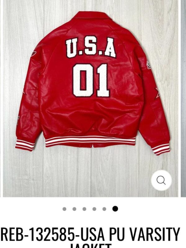 USA Pu Varsity Jacket